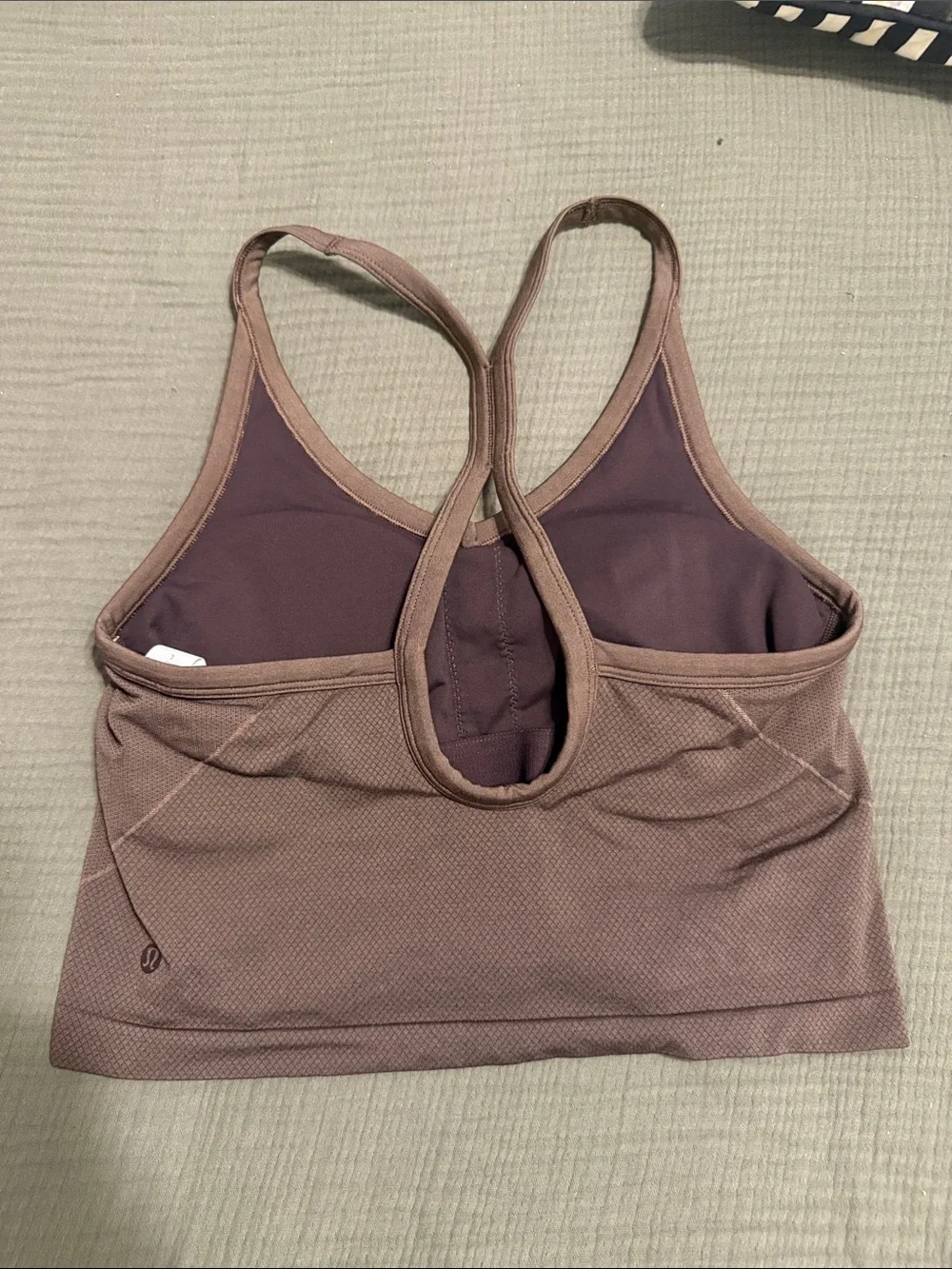 NWT lululemon Get Low Cross-Back Training Tank Top brown